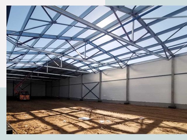 Строительство сенохранилищ в Аксае