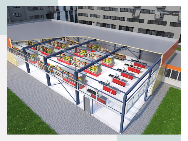 Строительство магазинов в Аксай от 609 руб. за м²