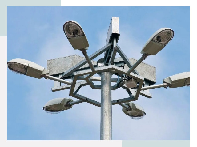 Монтаж осветительных мачт в Аксае