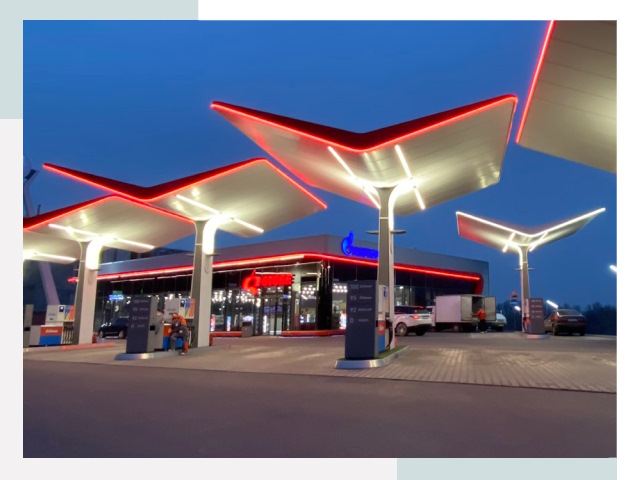 Навесы для АЗС в Аксае