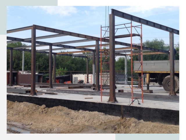 Фундамент для ангаров в Аксае