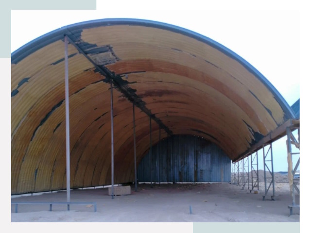 Реконструкция ангаров в Аксае